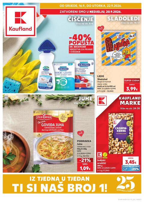 Naslovnica: Kaufland katalog 16.09.2026 - 22.09.2026 (2)