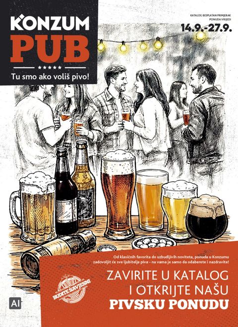 Naslovnica: Konzum tematski katalog pub 14.09.2026. – 27.09.2026.