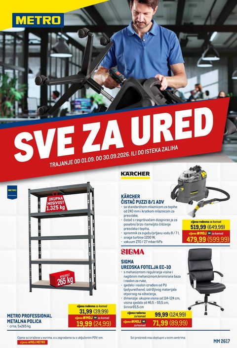 Naslovnica: Metro Sve za ured 01.09.2026. – 30.09.2026.