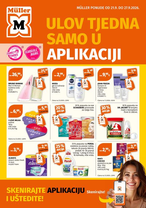 Naslovnica: MÜLLER katalog 21.09.2026. – 27.09.2026.