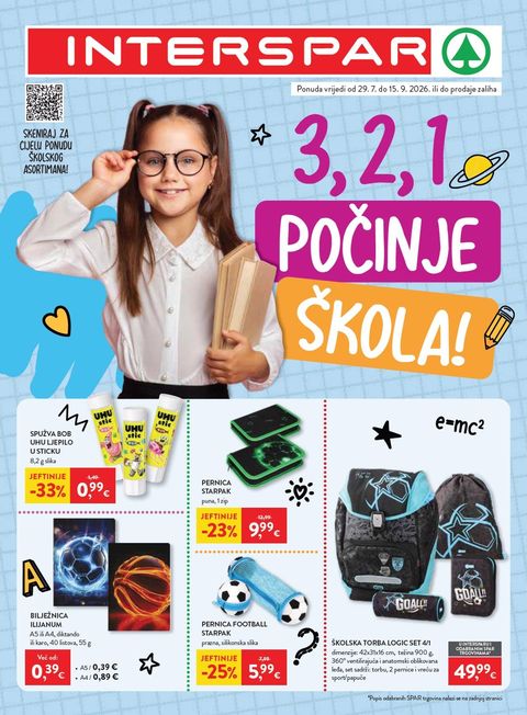 Naslovnica: SPAR katalog 29.07.2026. – 15.09.2026.
