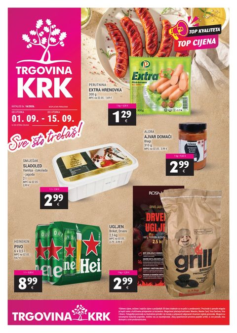 Naslovnica: Trgovina Krk 01.09.2026. – 15.09.2026.